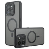 Husa de protectie Techsuit PureFrost MagSafe compatibil cu Honor 400 Smart 5G / 400 Smart 4G / X7d 4G, Negru Mat