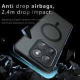 Husa de protectie Techsuit PureFrost MagSafe compatibil cu Honor 400 Smart 5G / 400 Smart 4G / X7d 4G, Negru Mat