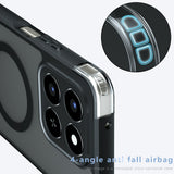Husa de protectie Techsuit PureFrost MagSafe compatibil cu Honor 400 Smart 5G / 400 Smart 4G / X7d 4G, Negru Mat