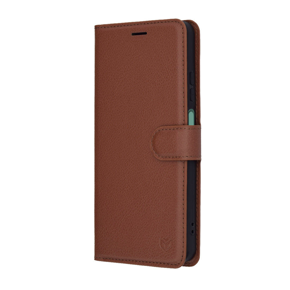 Husa de protectie Techsuit Leather Folio compatibil cu Oppo A5 4G / A5 5G, Maro