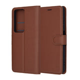 Husa de protectie Techsuit Leather Folio compatibil cu Oppo A5 4G / A5 5G, Maro