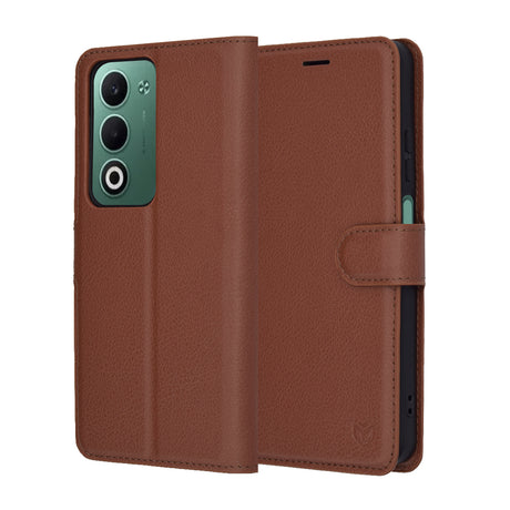 Husa de protectie Techsuit Leather Folio compatibil cu Oppo A5 4G / A5 5G, Maro