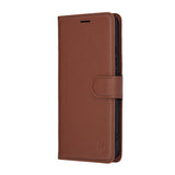 Husa de protectie Techsuit Leather Folio compatibil cu Oppo Reno14 F / Reno14 FS 5G, Maro