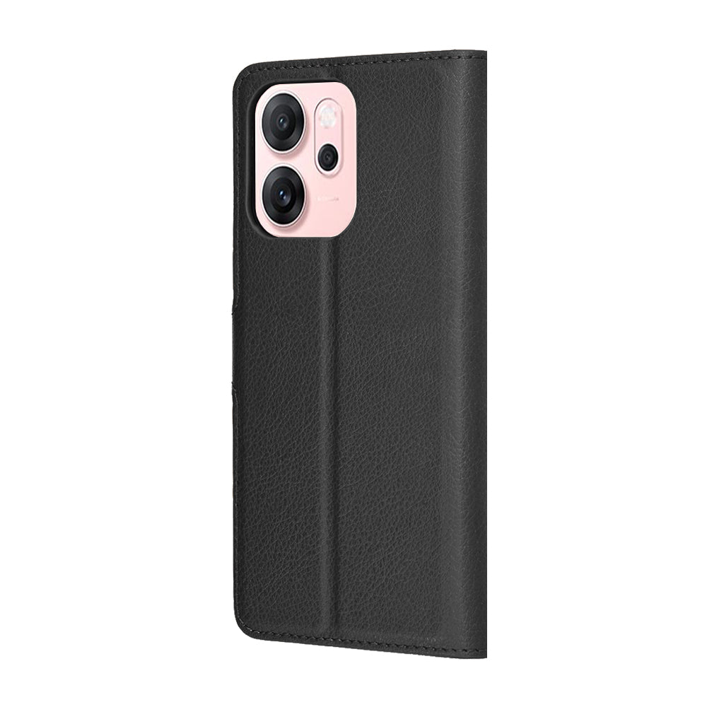 Husa de protectie Techsuit Leather Folio compatibil cu Oppo Reno14 F / Reno14 FS 5G, Negru