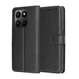 Husa de protectie Techsuit Leather Folio compatibil cu Honor 400 Smart 5G / 400 Smart 4G / X7d 4G, Negru