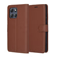 Husa de protectie Techsuit Leather Folio compatibil cu Motorola Moto G86 Power, Maro
