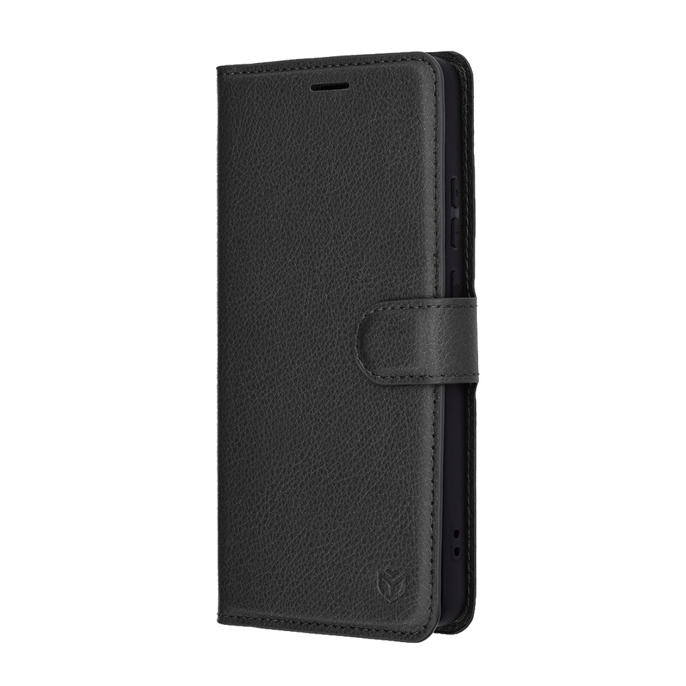 Husa de protectie Techsuit Leather Folio compatibil cu Motorola Moto G86 Power, Negru