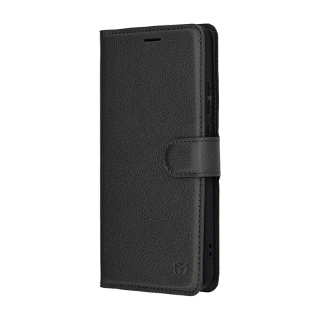 Husa de protectie Techsuit Leather Folio compatibil cu Motorola Moto G86 Power, Negru