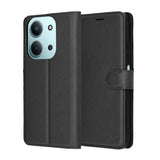 Husa de protectie Techsuit Leather Folio compatibil cu Xiaomi Redmi 15C 4G / Redmi 15C 5G / Poco C85 4G, Negru