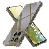 Husa de protectie Techsuit Shockproof Clear Silicone compatibil cu Motorola Moto G86, Negru Fumuriu
