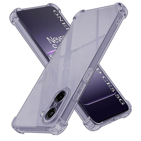 Husa de protectie Techsuit Shockproof Clear Silicone compatibil cu OnePlus Nord CE5, Negru Fumuriu