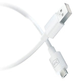 Cablu 3mk Hyper, USB-A to Micro-USB, 5V, 2.4A, 1.2m, Alb