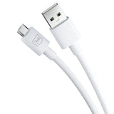 Cablu 3mk Hyper, USB-A to Micro-USB, 5V, 2.4A, 1.2m, Alb