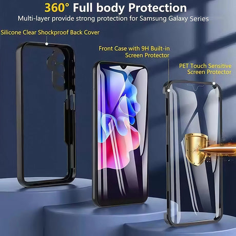 Folie de protectie Techsuit ColorVerse 360 Series + compatibil cu Oppo A5 Pro 4G / A5 Pro 5G, Roz