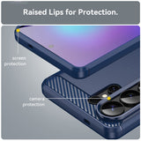 Husa de protectie Techsuit Carbon Silicone compatibil cu Samsung Galaxy S26 Ultra, Albastru