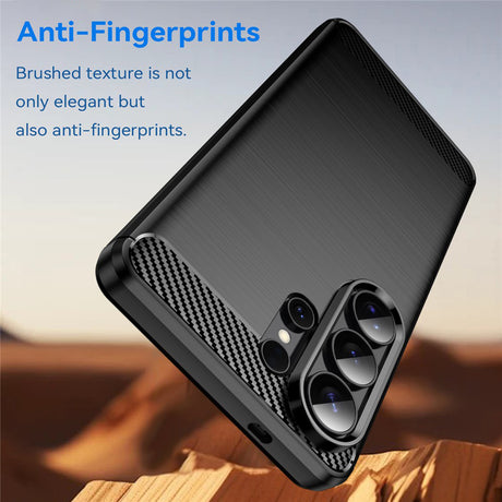 Husa de protectie Techsuit Carbon Silicone compatibil cu Samsung Galaxy S26 Ultra, Negru