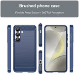 Husa de protectie Techsuit Carbon Silicone compatibil cu Samsung Galaxy S26, Albastru