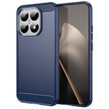 Husa de protectie Techsuit Carbon Silicone compatibil cu Xiaomi 15T, Albastru