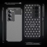 Husa de protectie Techsuit CarbonFiber compatibil cu Xiaomi Redmi 15 4G / Redmi 15 5G, Negru
