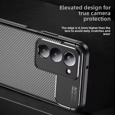 Husa de protectie Techsuit CarbonFiber compatibil cu Xiaomi Redmi 15 4G / Redmi 15 5G, Negru