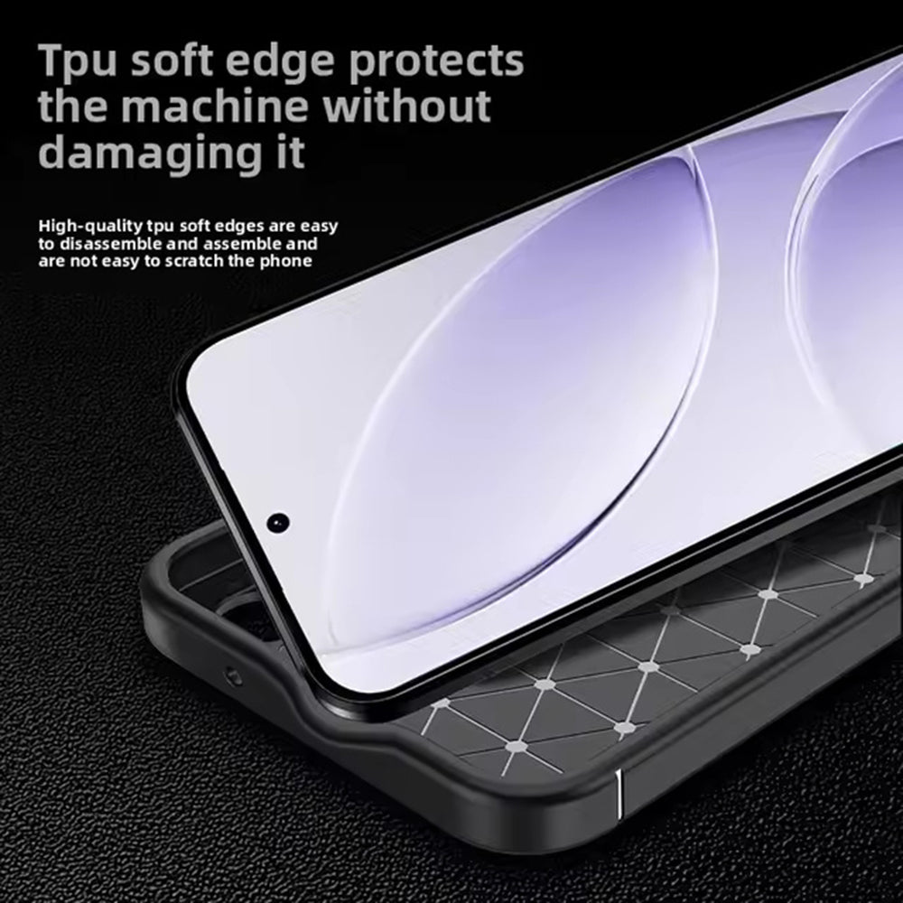 Husa de protectie Techsuit CarbonFiber compatibil cu Xiaomi Redmi 15 4G / Redmi 15 5G, Negru
