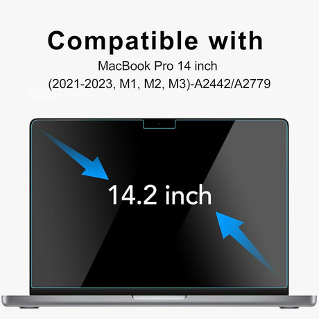Husa de protectie MacBook Techsuit VisionProX Anti-Blue Light compatibil cu MacBook Pro 14" (2023 / 2024 / 2025 / 2026), Transparent Mat