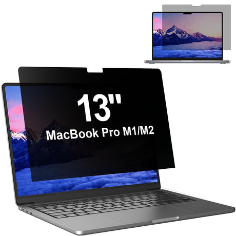 Husa de protectie MacBook Techsuit VisionProX compatibil cu MacBook Pro 13" (2016/2018/2019/2020/2022), Privacy