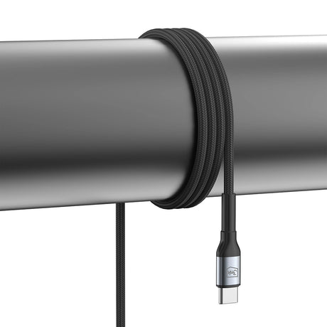 Cablu 3mk Hyper N-Series, Type-C to Type-C, Fast Charge, Flexible 180°, 60W, 20V/3A, 2m, Negru
