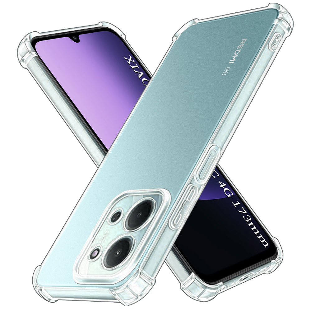 Husa de protectie Techsuit Shockproof Clear Silicone compatibil cu Xiaomi Redmi 15C 4G / Redmi 15C 5G, Transparent