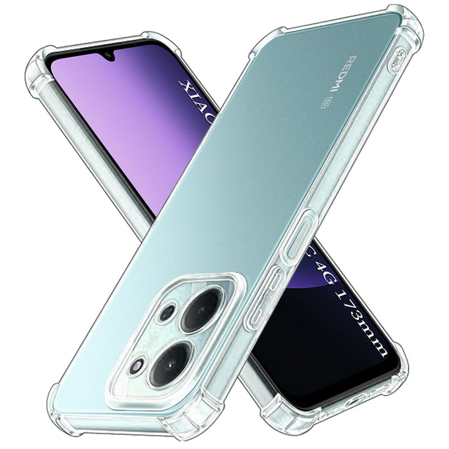 Husa de protectie Techsuit Shockproof Clear Silicone compatibil cu Xiaomi Redmi 15C 4G / Redmi 15C 5G, Transparent