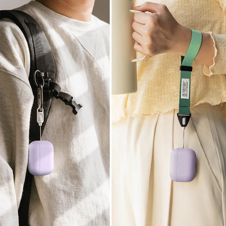 Ringke Silicone Apple AirPods Pro 3, mov deschis