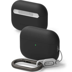 Casti Ringke Silicone, Apple AirPods Pro 3, Negru