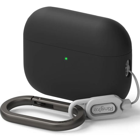 Casti Ringke Silicone, Apple AirPods Pro 3, Negru