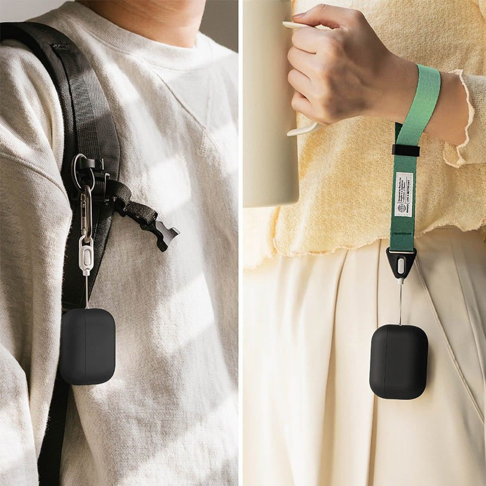 Casti Ringke Silicone, Apple AirPods Pro 3, Negru