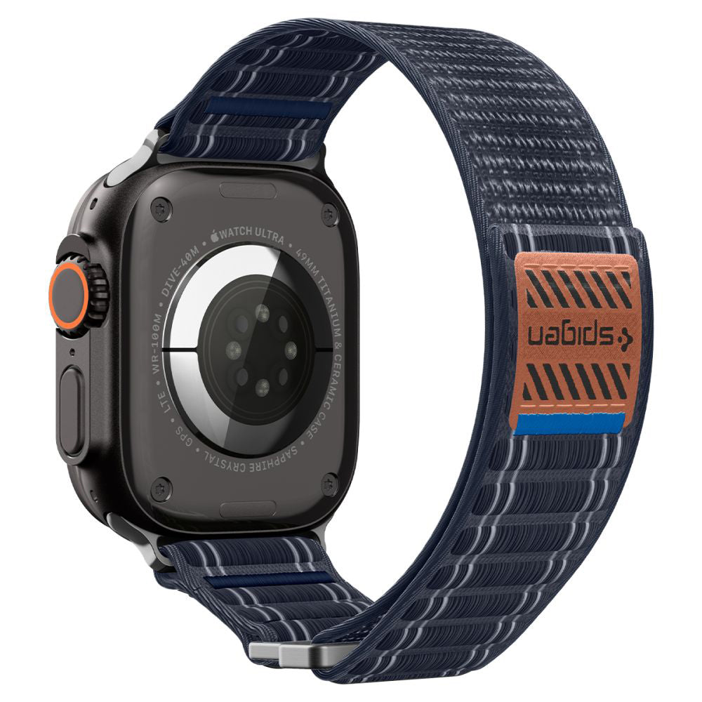 Curea smartwatch Spigen Watchband WBF0 (AMP10143) compatibil cu Apple Watch 8/9/10/11/SE/SE 2/SE 3/Ultra/Ultra 2/Ultra 3 (44/45/46/49mm), Bleumarin