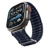 Curea smartwatch Spigen Watchband WBF0 (AMP10143) compatibil cu Apple Watch 8/9/10/11/SE/SE 2/SE 3/Ultra/Ultra 2/Ultra 3 (44/45/46/49mm), Bleumarin