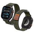 Curea smartwatch Spigen Watchband WBF0 (AMP10142) compatibil cu Apple Watch 8/9/10/11/SE/SE 2/SE 3/Ultra/Ultra 2/Ultra 3 (44/45/46/49mm), Verde