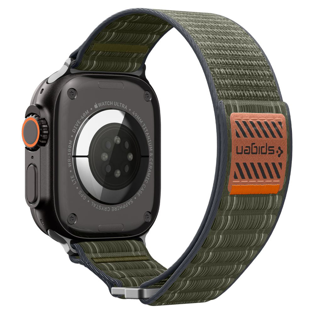 Curea smartwatch Spigen Watchband WBF0 (AMP10142) compatibil cu Apple Watch 8/9/10/11/SE/SE 2/SE 3/Ultra/Ultra 2/Ultra 3 (44/45/46/49mm), Verde