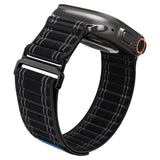 Curea smartwatch Spigen Watchband WBF0 (AMP10141) compatibil cu Apple Watch 8/9/10/11/SE/SE 2/SE 3/Ultra/Ultra 2/Ultra 3 (44/45/46/49mm), Negru