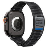 Curea smartwatch Spigen Watchband WBF0 (AMP10141) compatibil cu Apple Watch 8/9/10/11/SE/SE 2/SE 3/Ultra/Ultra 2/Ultra 3 (44/45/46/49mm), Negru