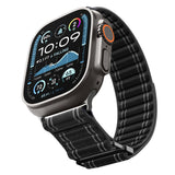Curea smartwatch Spigen Watchband WBF0 (AMP10141) compatibil cu Apple Watch 8/9/10/11/SE/SE 2/SE 3/Ultra/Ultra 2/Ultra 3 (44/45/46/49mm), Negru