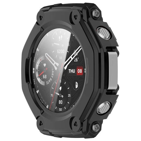 Folie de protectie smartwatch Techsuit Defense360 Pro + Screen Protector compatibil cu Amazfit T-Rex 3, Negru