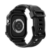 Accesoriu smartwatch Spigen Rugged Armor Pro V2 (ACS10494) compatibil cu Apple Watch 10 42mm / Watch 11 42mm, Negru Mat