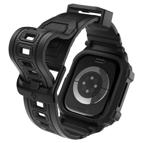 Accesoriu smartwatch Spigen Rugged Armor Pro V2 (ACS10494) compatibil cu Apple Watch 10 42mm / Watch 11 42mm, Negru Mat