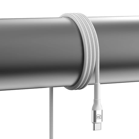 Cablu 3mk Hyper N-Series, Type-C to Type-C, Fast Charge, 60W, 20V/3A, 1m, Alb