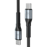 Cablu 3mk Hyper N-Series, Type-C to Type-C, Ultra Fast Charge, 240W, 48V/5A, 2m, Negru