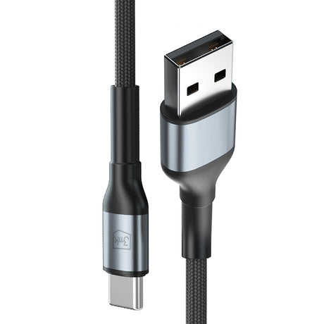 Cablu 3mk Hyper N-Series, USB to Type-C, 18W, QC 3.0, 9V/2A, 1m, Negru