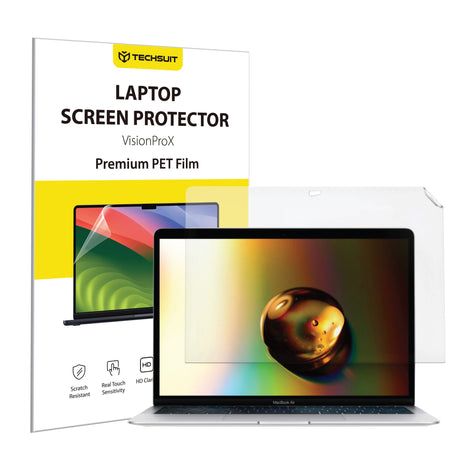 Husa de protectie MacBook Techsuit VisionProX Anti-Blue Light compatibil cu MacBook Air 13" (2018/2017/2020), Transparent Mat