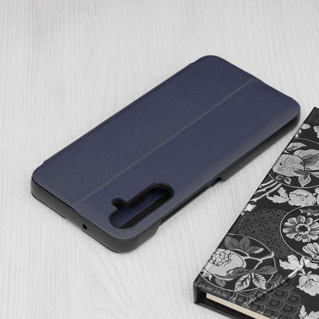 Husa de protectie Techsuit eFold Series compatibil cu Samsung Galaxy S25 FE, Albastru Inchis