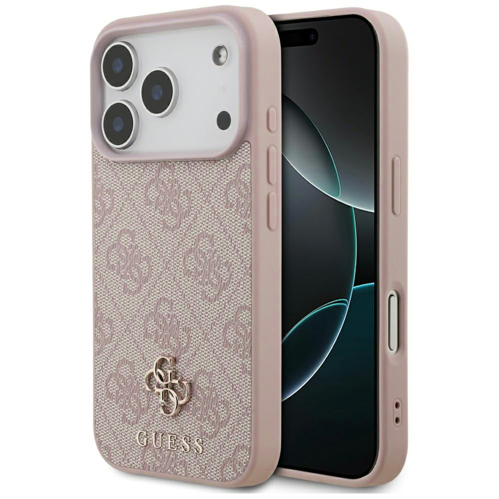 Husa de protectie Guess 4G Small and Classic Logo MagSafe (GUHMP17LP4SM4MP) compatibil cu iPhone 17 Pro, Roz